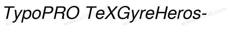 TypoPRO TeXGyreHeros字体转换